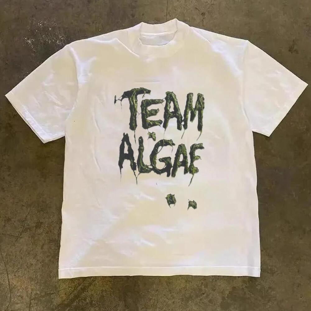Gildan Men White T-Shirt, Team Algae White Cotton T-Shirt
